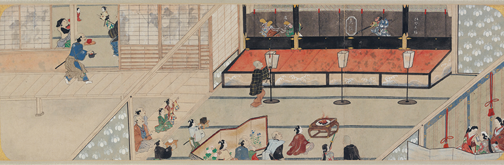 英一蝶『四季日待図巻』（出光美術館　蔵）江戸時代　17〜18世紀
